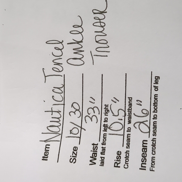 Nautica Olive Tencel Ankle Trouser, 10/30 - Picture 6 of 6